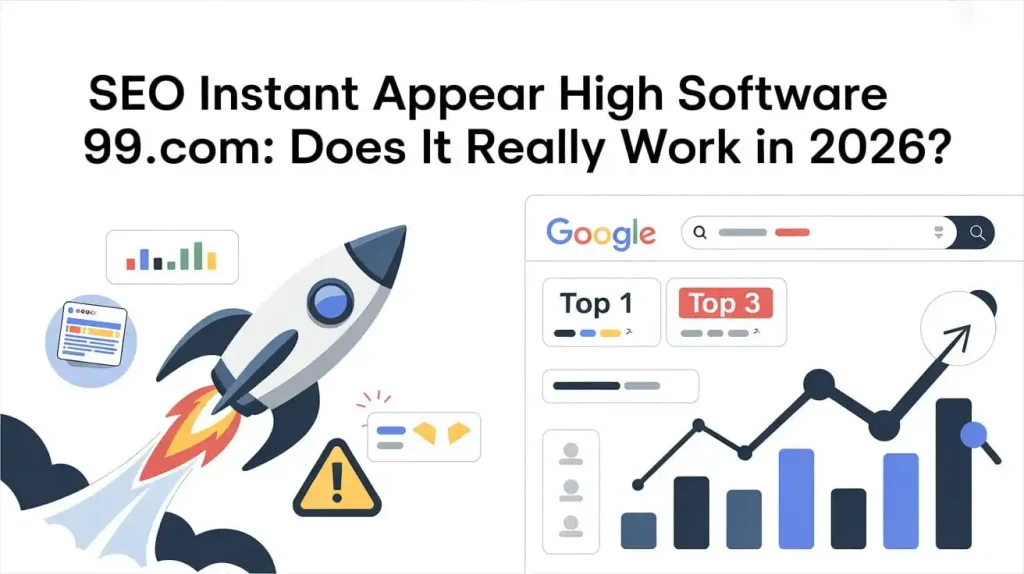 SEO Instant Appear HighSoftware99 review showing instant SEO vs real ranking strategy in 2026
